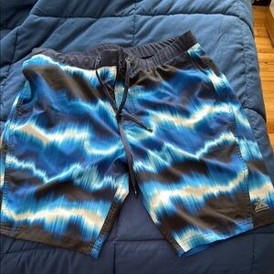 Zeroxposur Blue Wave Men's Swim Shorts